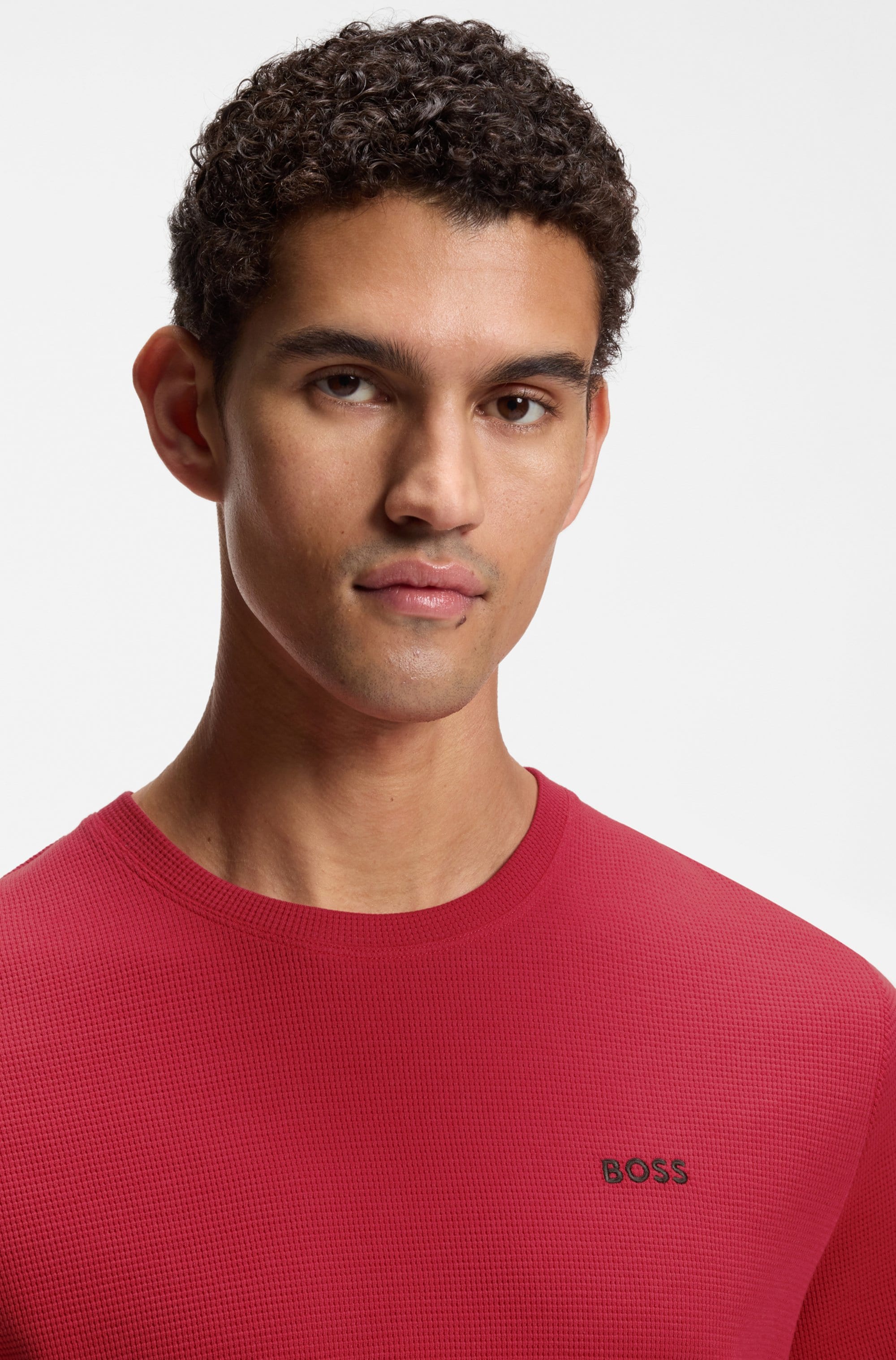 BOSS Pyjamaoberteil »Waffle T-Shirt«