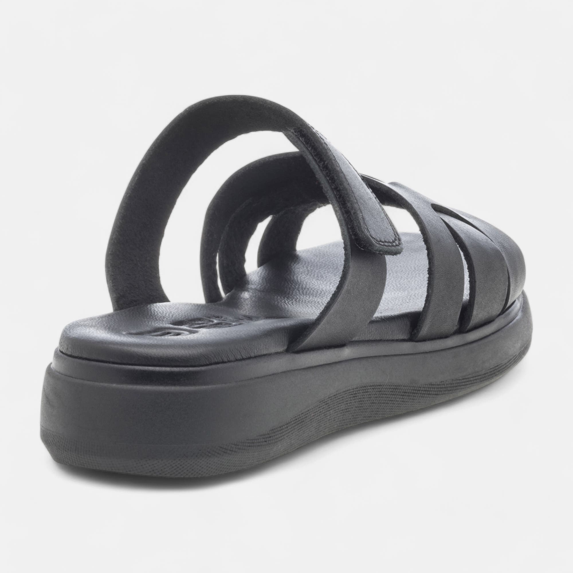 Mules Femme en cuir noir