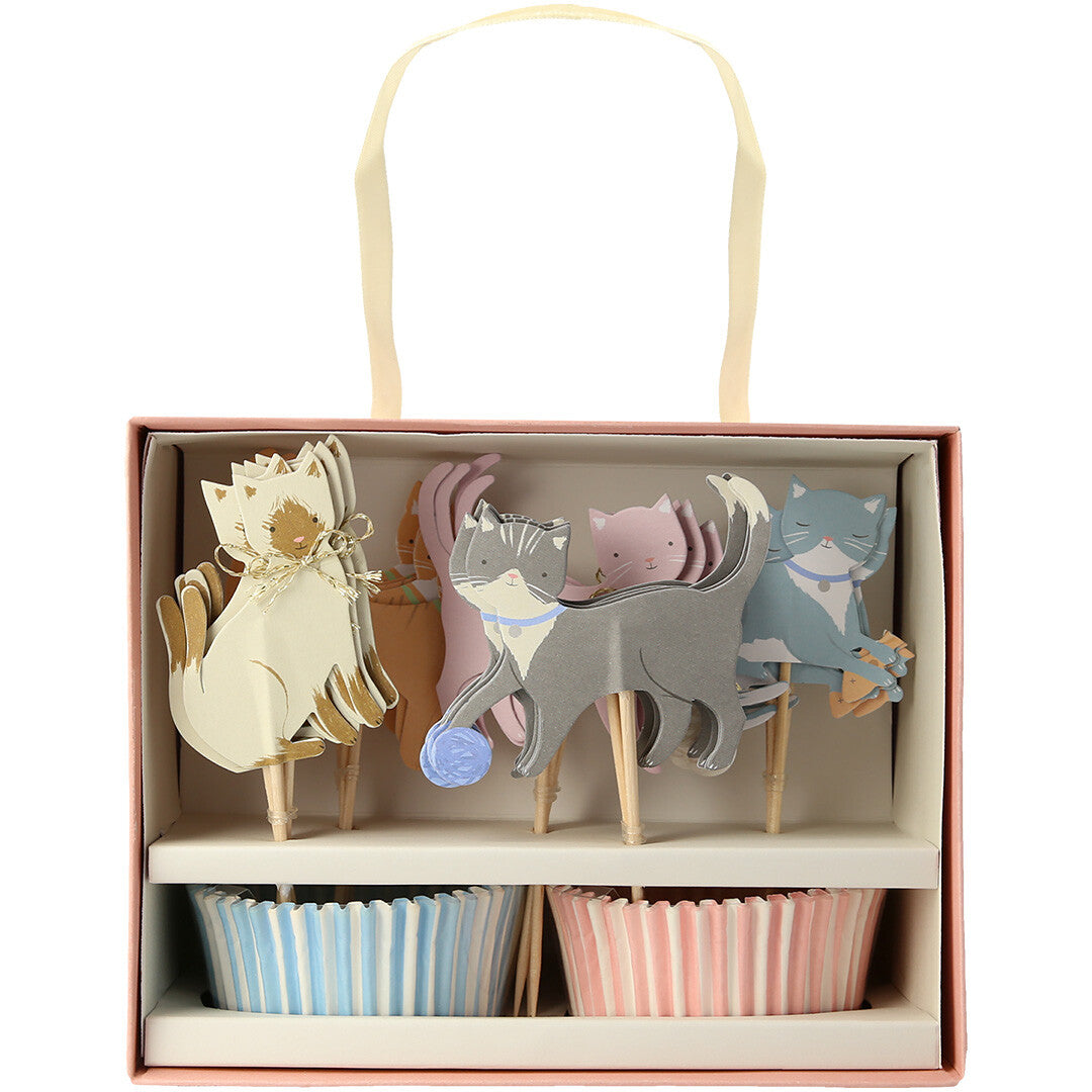 Meri meri cupcake set cute kittens