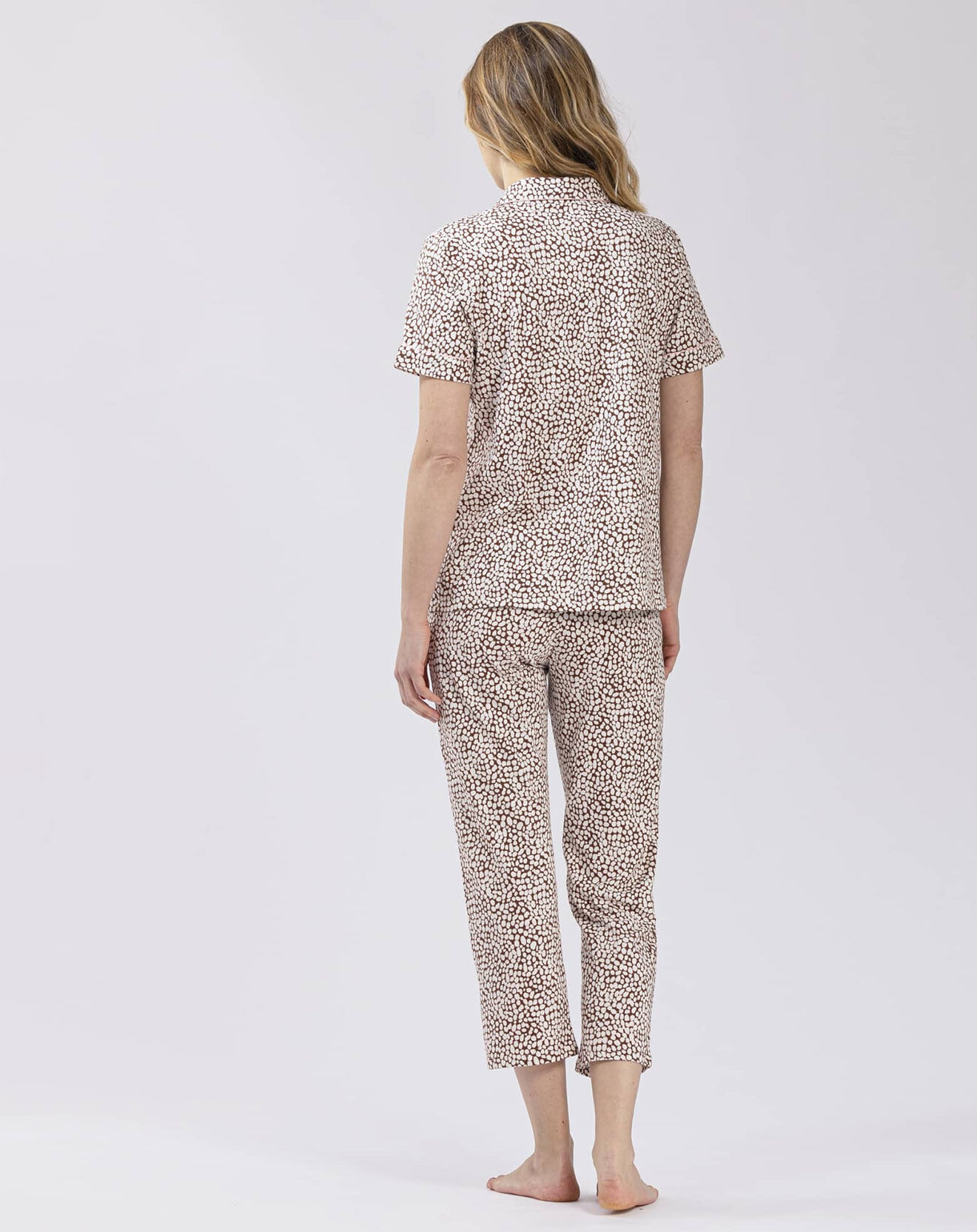 Le Chat Pyjama Lovinyou marron/écru
