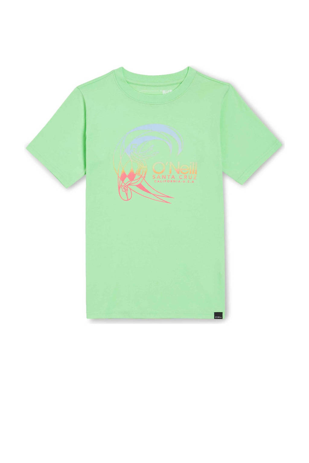 O'Neill T-shirt met printopdruk neon groen