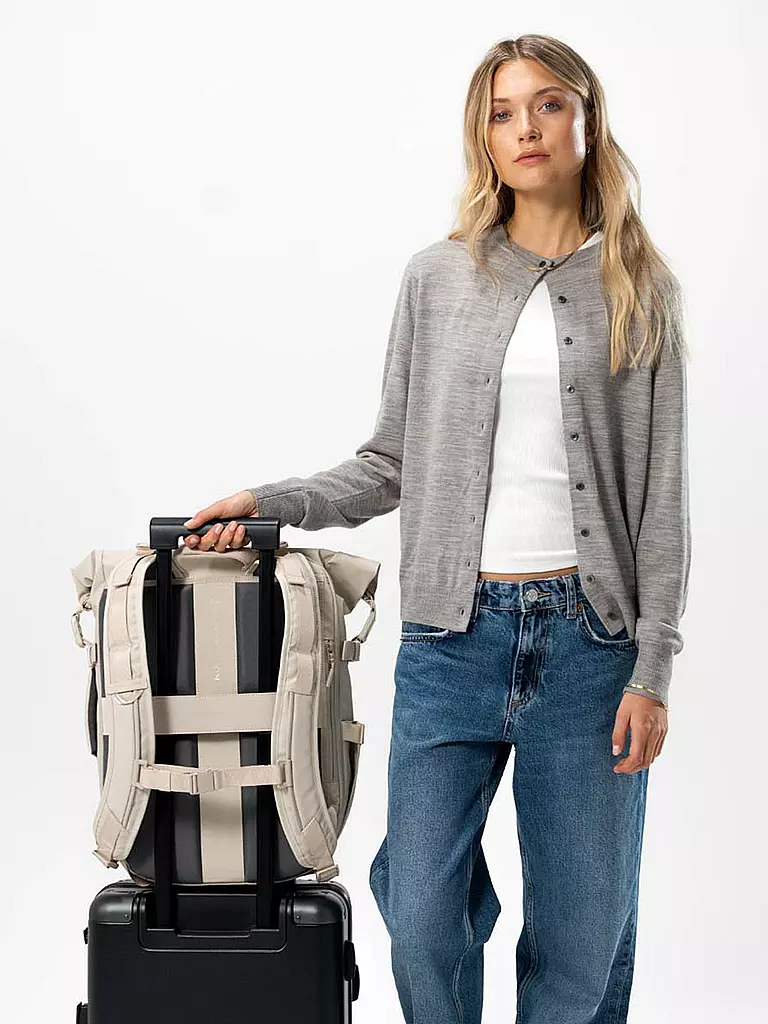 KAPTEN & SON Rucksack LISBON, erweiterbar beige