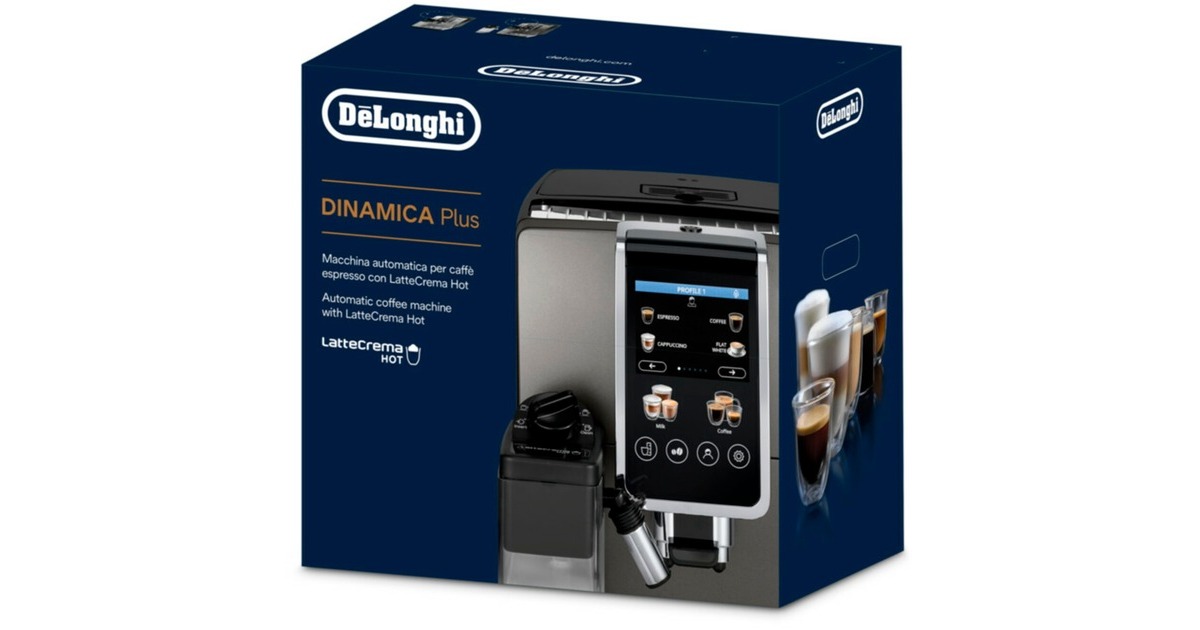DeLonghiDinamica Plus ECAM380.95.TB volautomaat  (Titanium/titanium)