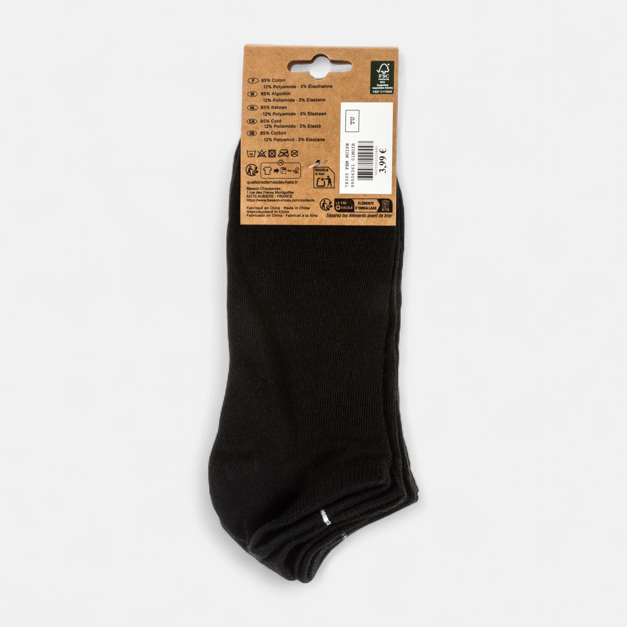 Chaussettes Femme noir