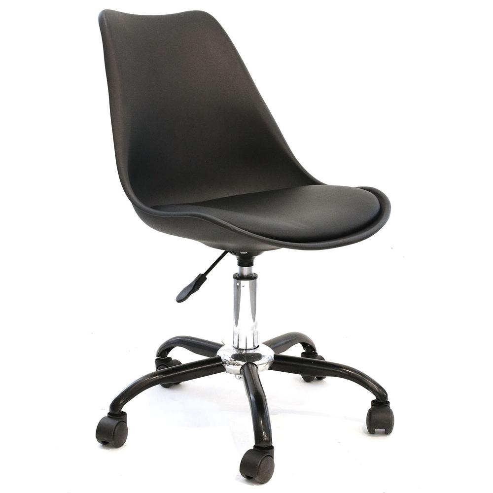CHAISE A ROULETTES KIRUNA NOIR