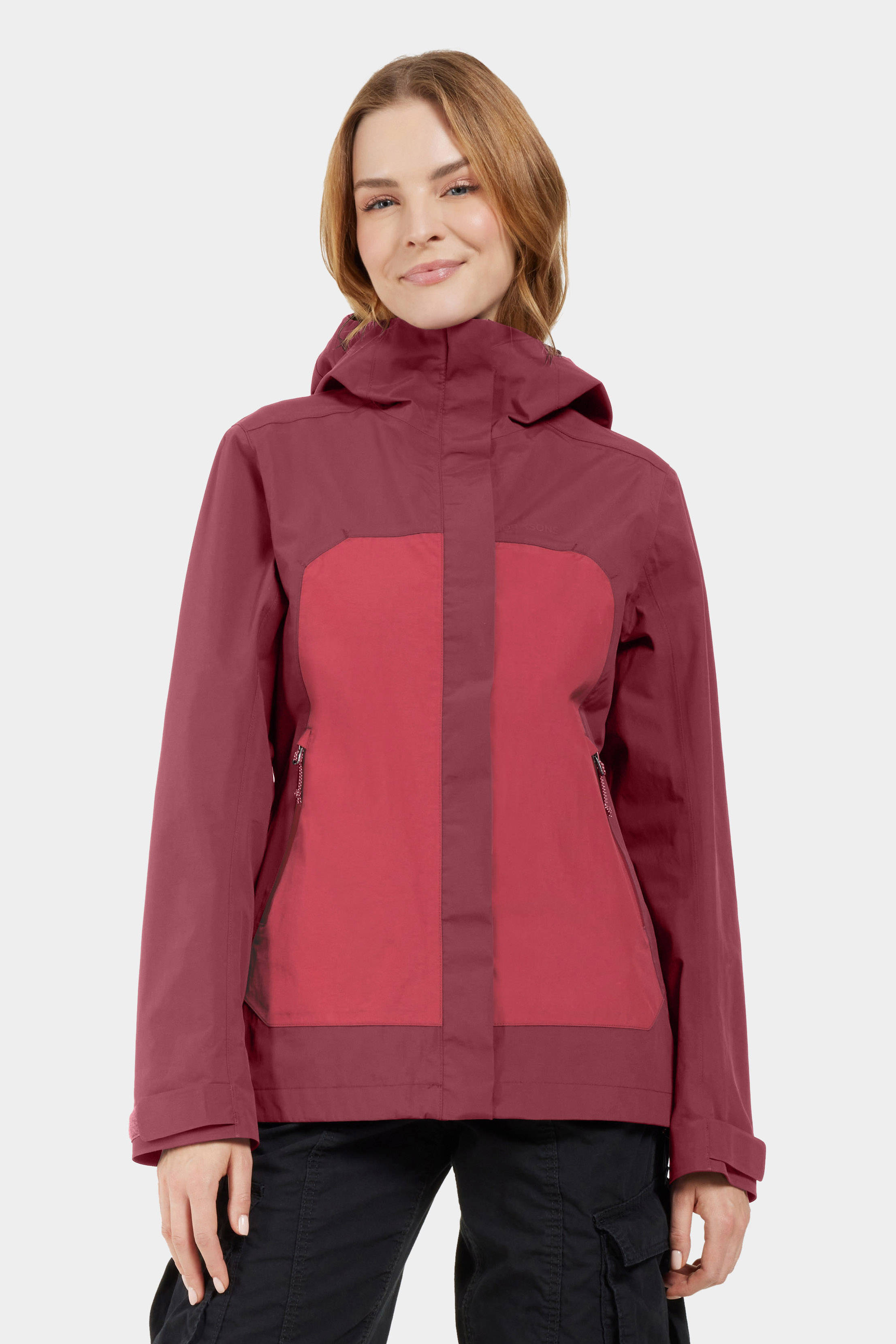 Didriksons jas Grit 3 rood/donkerrood
