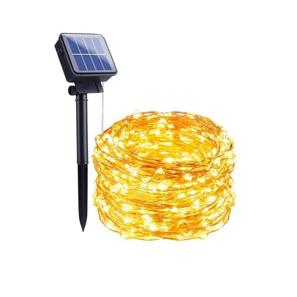 INF LED lyssløyfe med solcelle 10 meter   2-pack