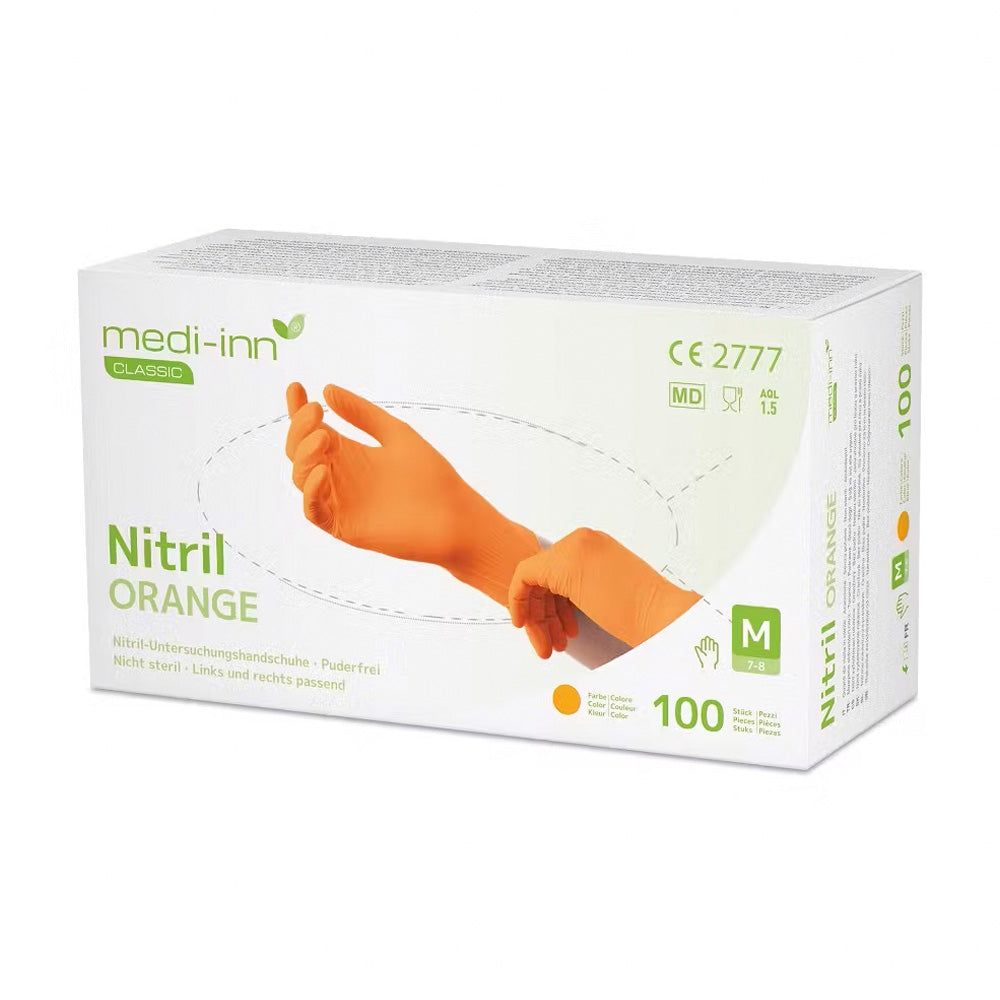 Medi-Inn Nitril Orange Einmalhandschuhe