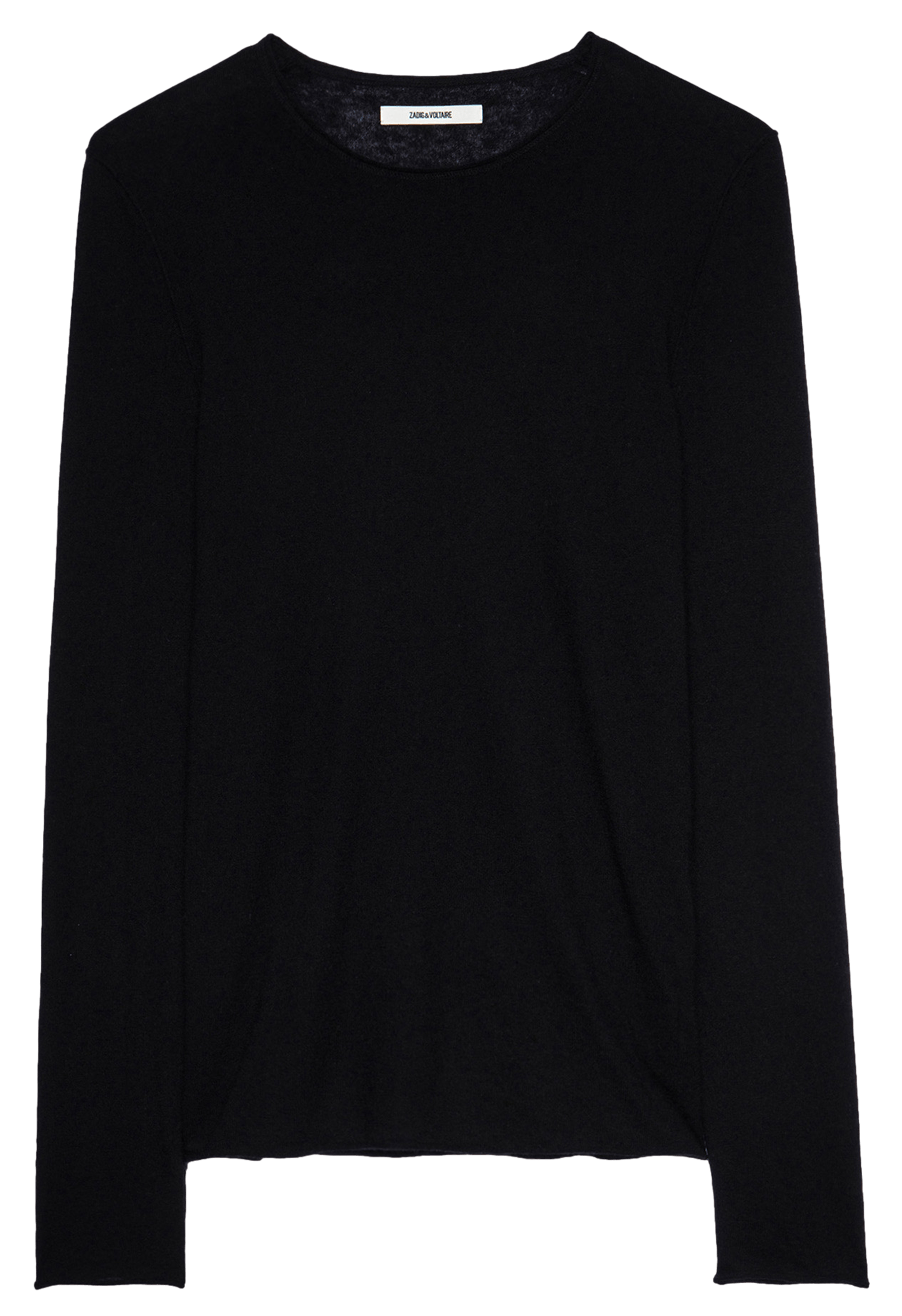TEISS - Pull col rond en cachemire | Noir