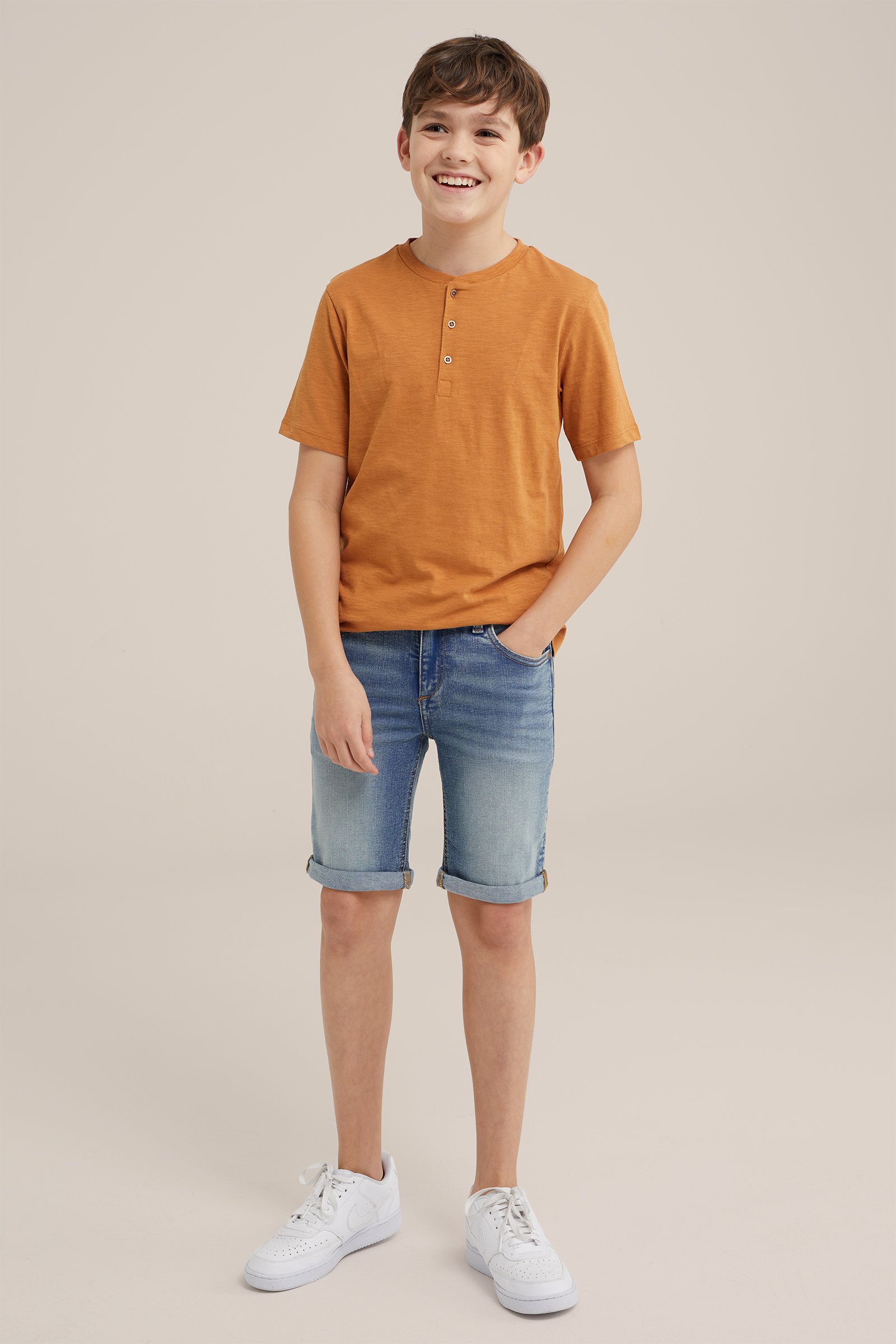 Jongens T-shirt WE Fashion Caramel