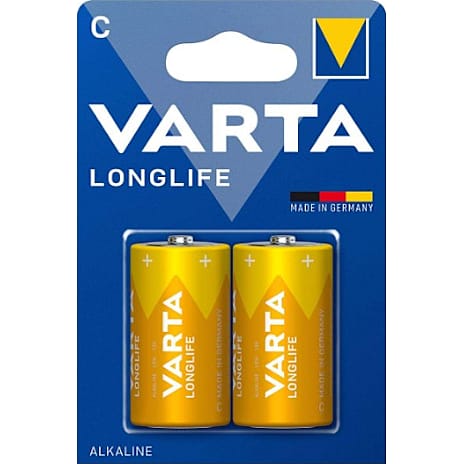 Varta Longlife C batterier 2-pak