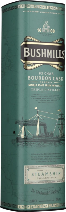 BUSHMILLS STEAMSHIP COLLECTION BOURBON CASK RESERVE 1LTR