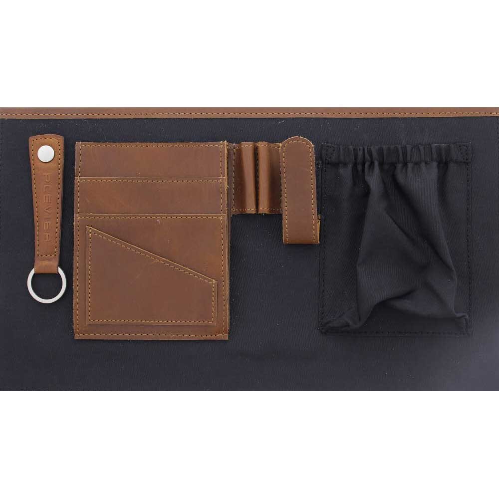 Plevier Vintage Oxford Laptoptas 3 vaks 15.6