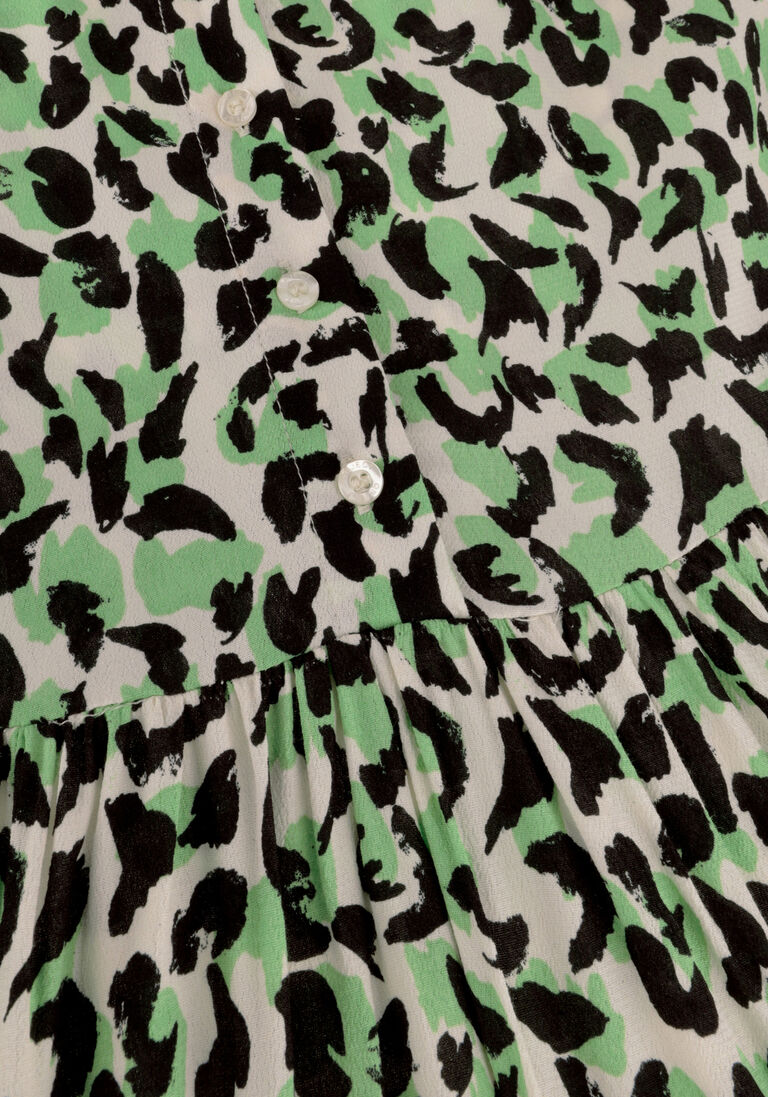 OBJECT groene object midi jurk objisabella 2/4 dress