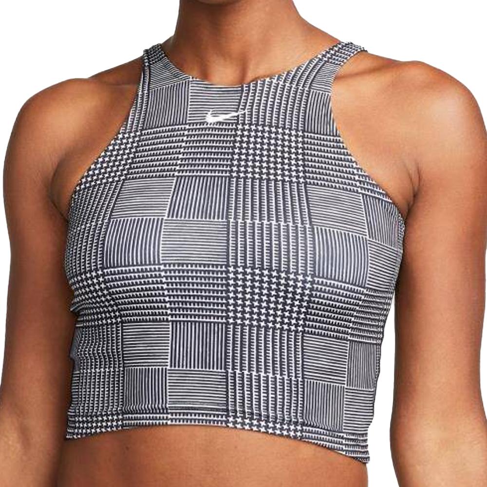 Nike Débardeur Noir/Gris Femme Nike Crop Tank