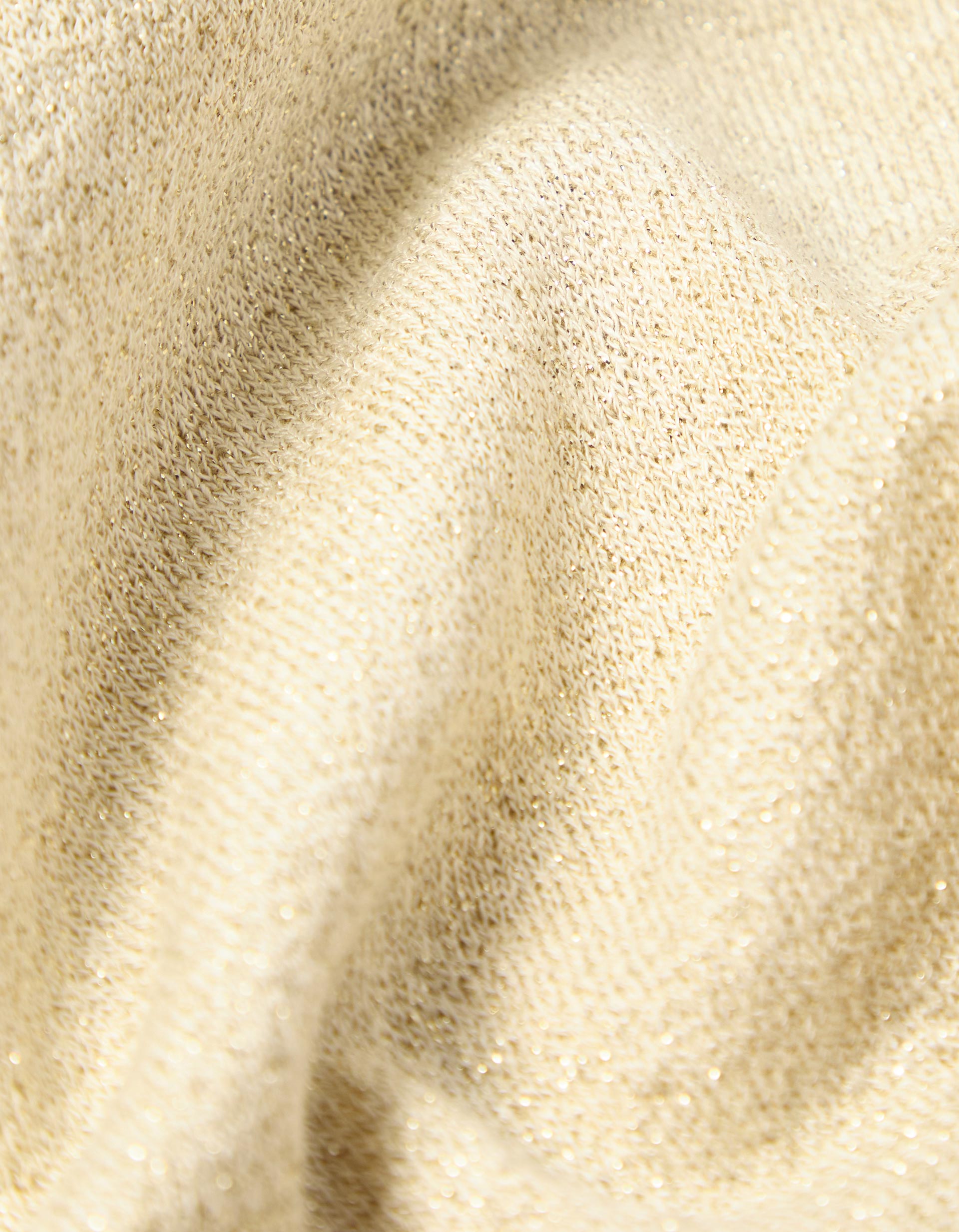 T-shirt Lurex, Mulher, Dourado