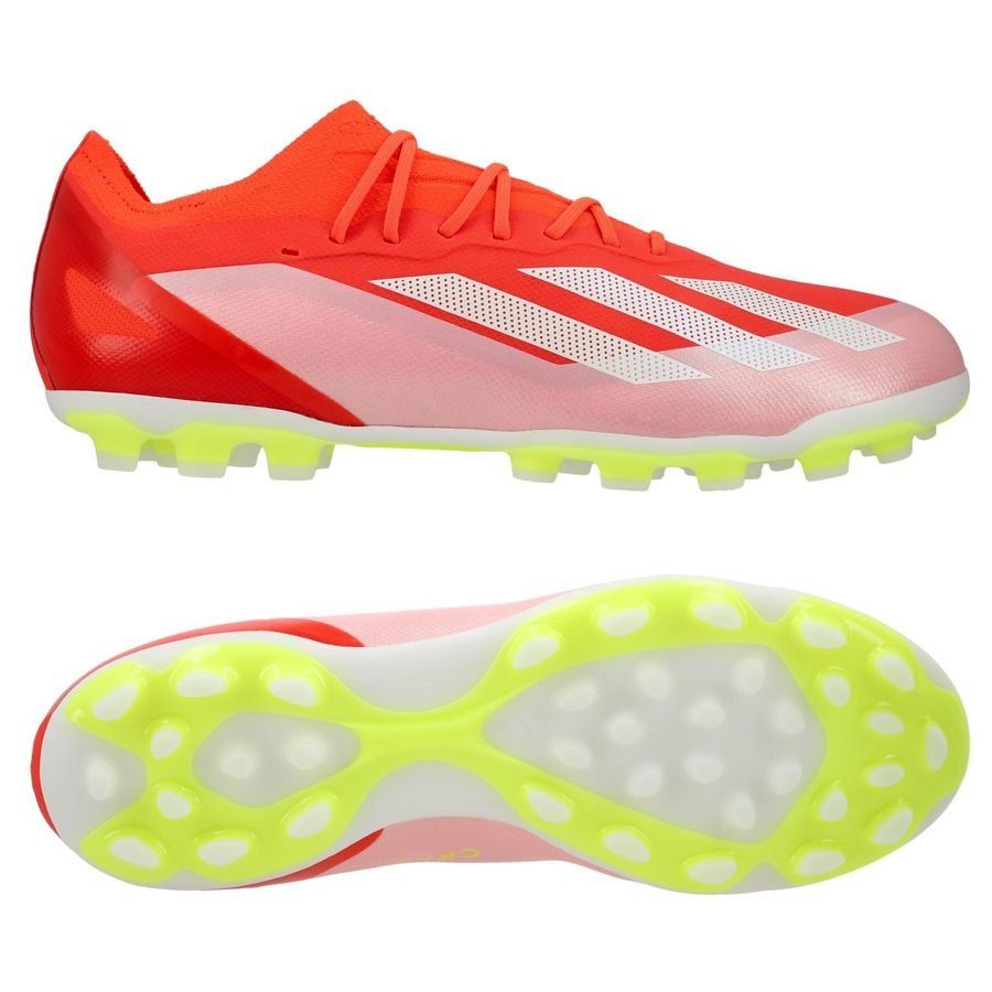 adidas X Crazyfast Elite 2G/3G AG Energy Citrus - Rouge/Blanc/Jaune