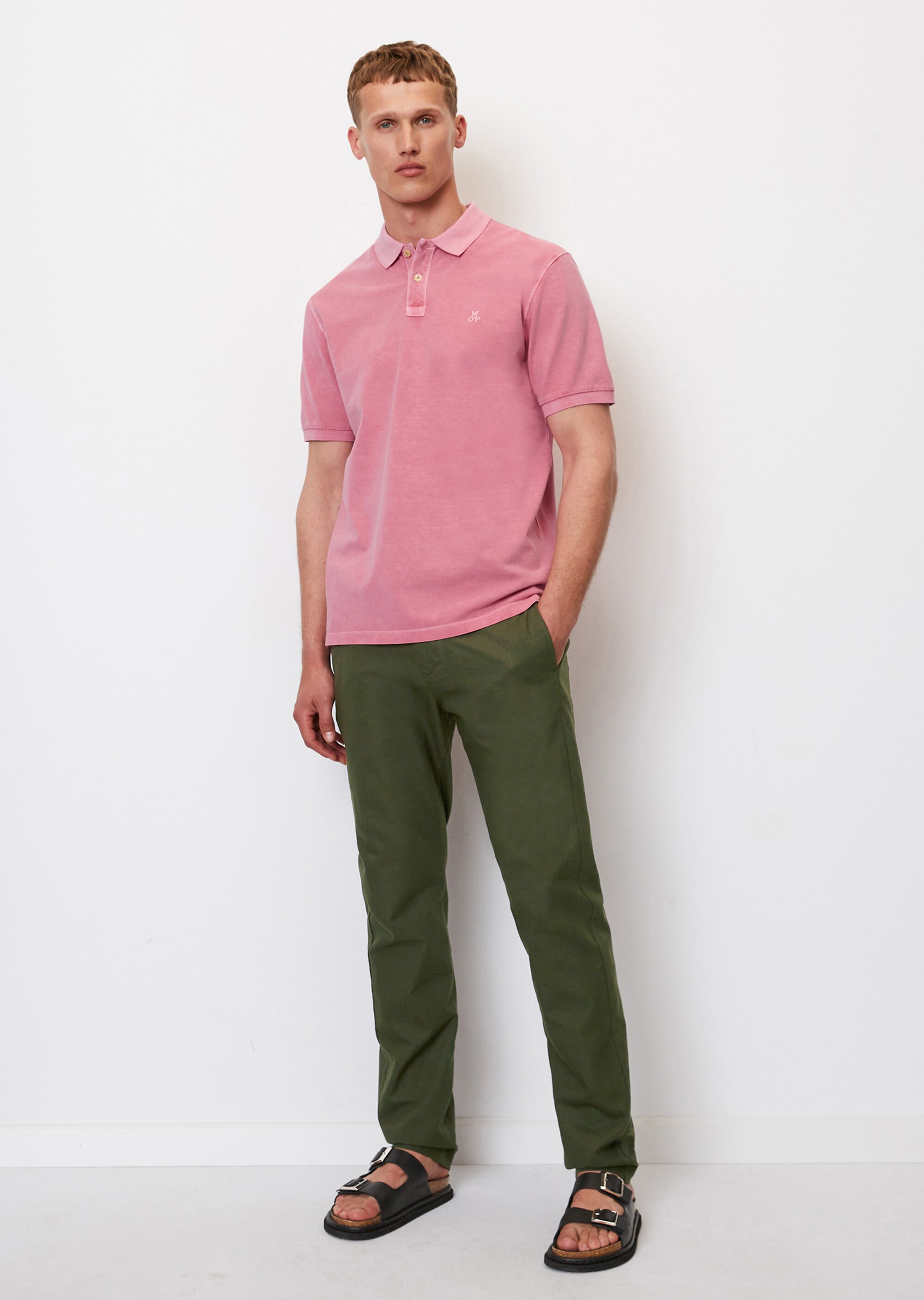 Kurzarm-Poloshirt Piqué regular aus Bio-Baumwolle