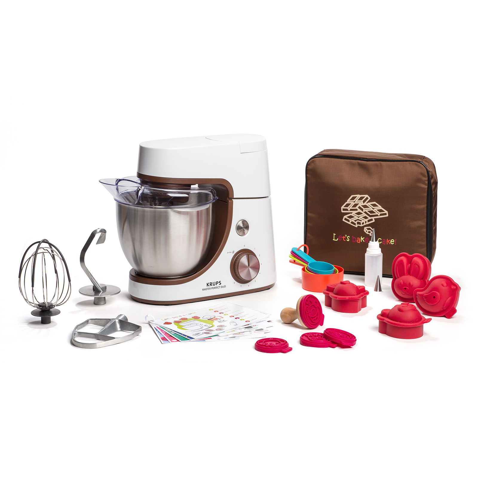 KRUPS Master Perfect Duo Küchenmaschine - weiß - 4,6 Liter
