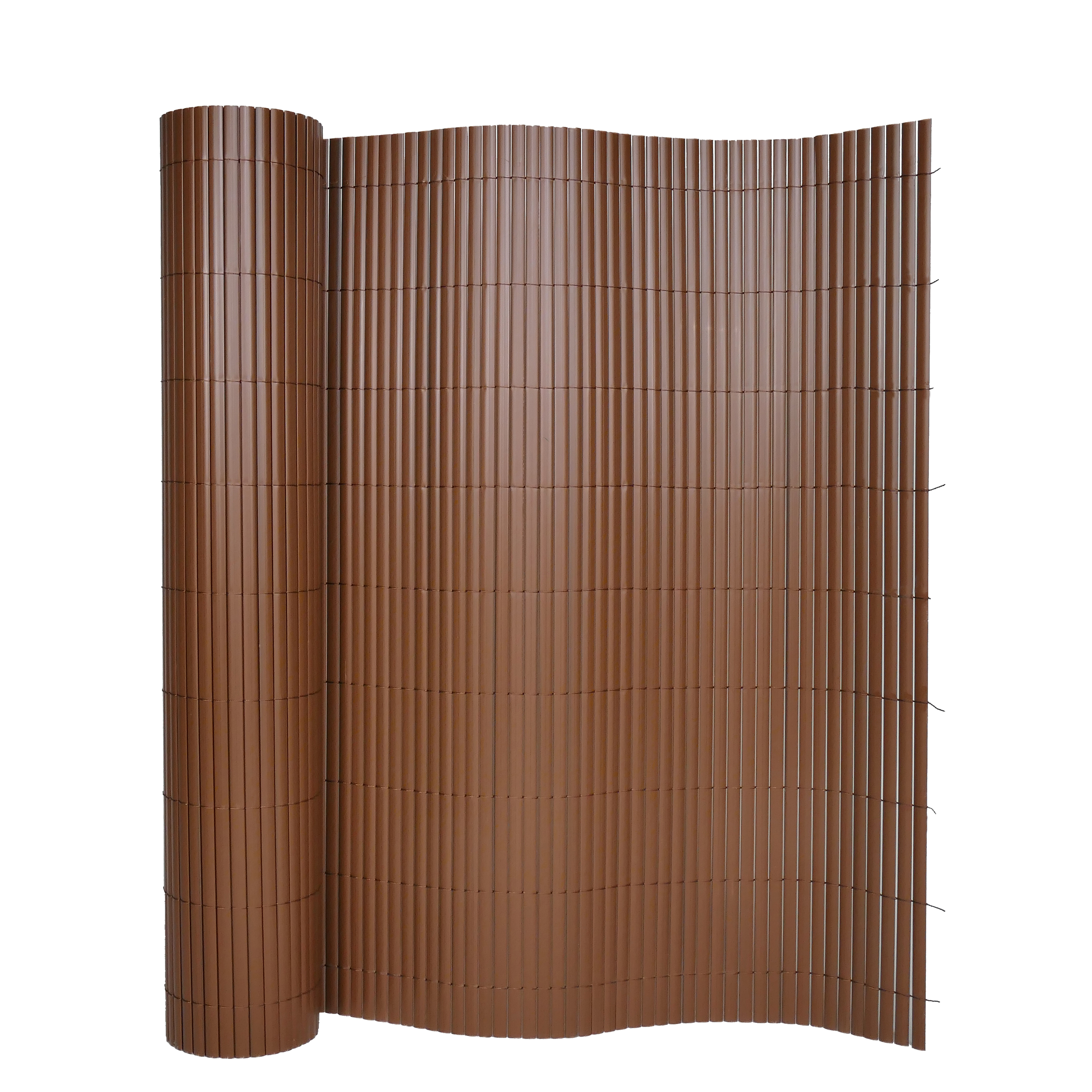 Sichtschutzmatte PVC 400 x 200 cm braun
