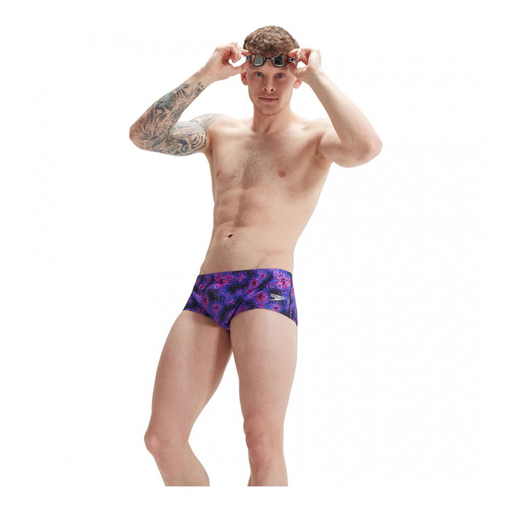 Speedo ECO+ CLUB TRAINING ALLOVER - Bas de maillot de bain Homme black/pink