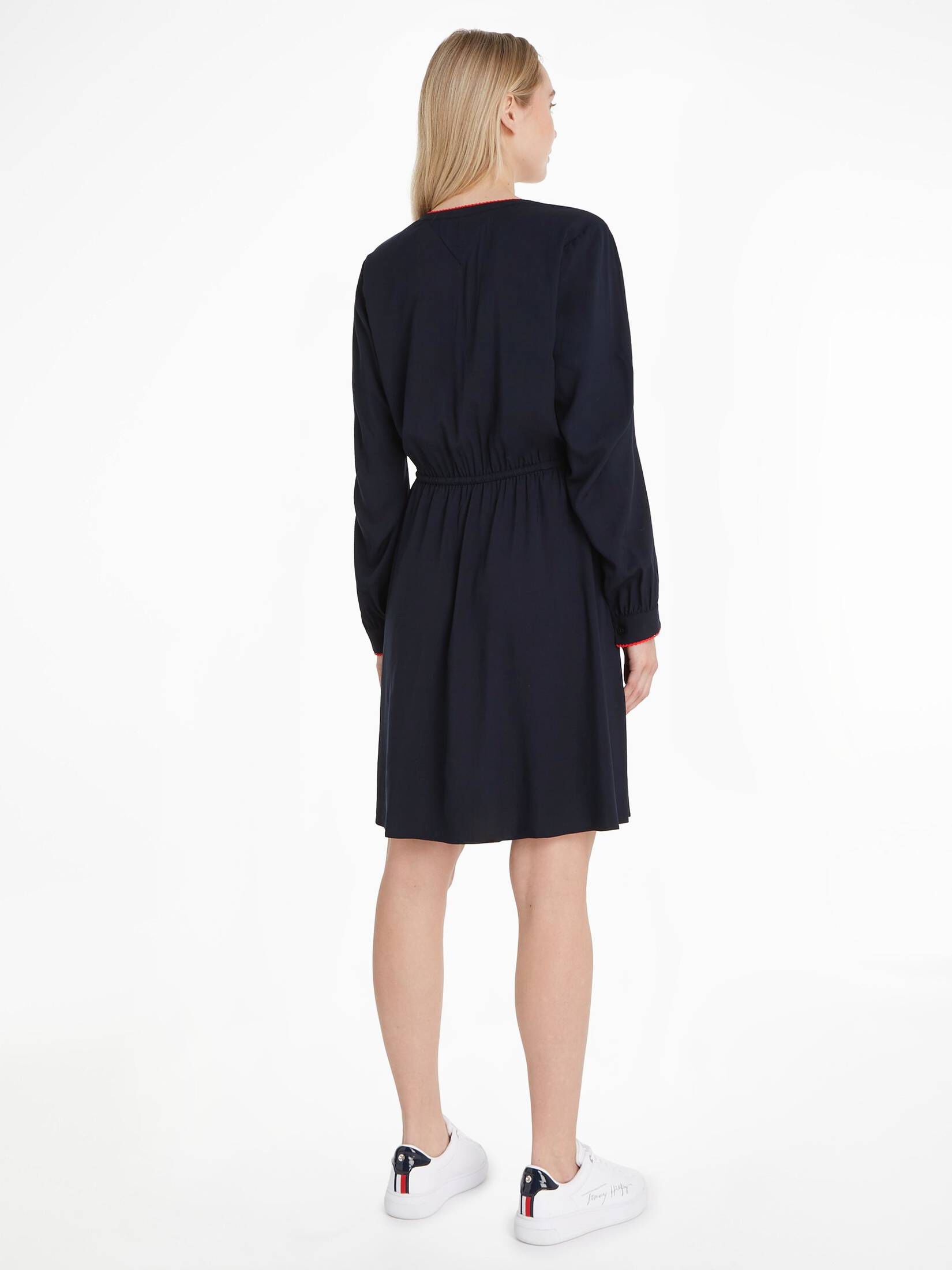 Tommy Hilfiger| Damen Kleid VIS CREPE SOLID RAGLAN