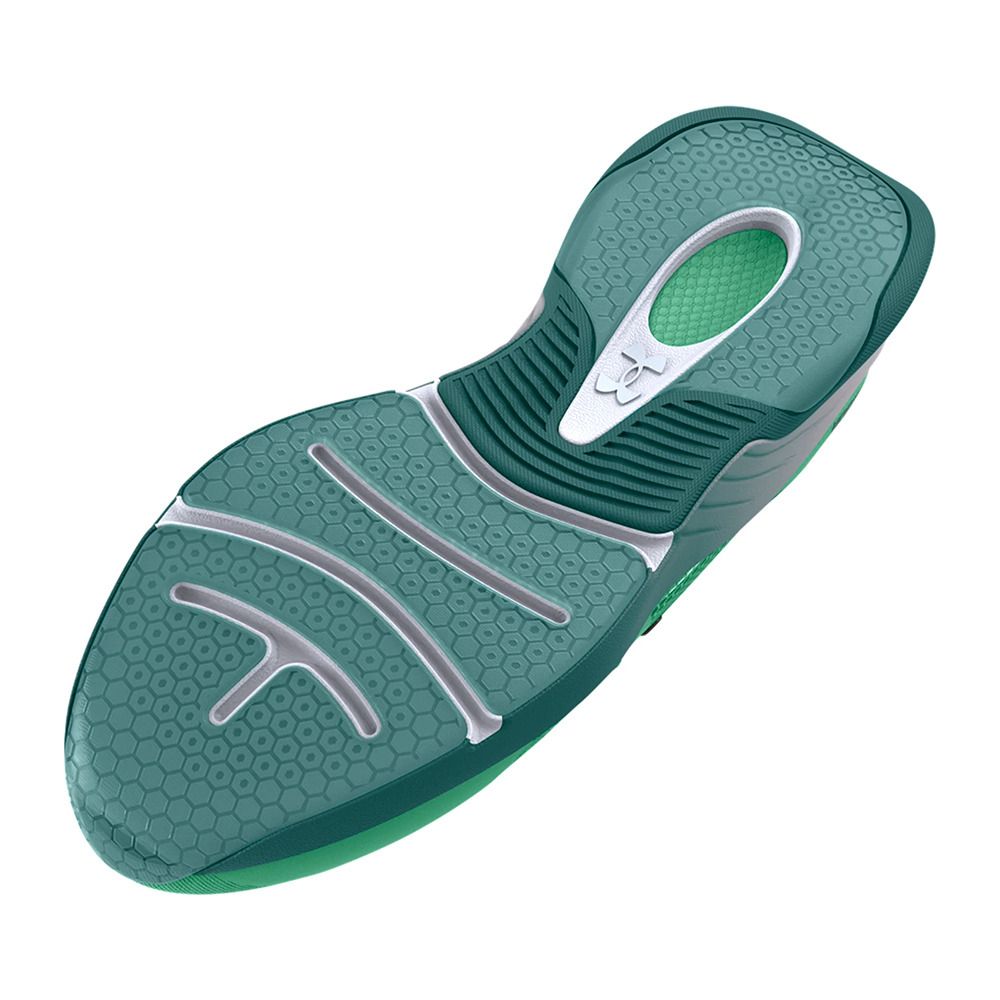 Under Armour UA HOVR OMNIA - Chaussures training Femme green breeze/coastal teal/metallic ash taupe