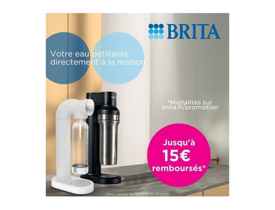 BRITA - Machine a eau pétillante sodatrio - noire