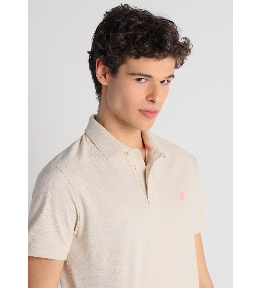 Camisa polo clássica de manga curta Lois Off-white