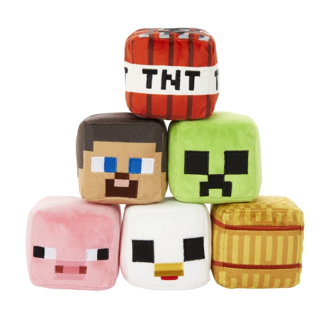 Minecraft - Plüschfigur Basic Blocks - verschiedene Ausführungen - ca. 7 cm - 1 Stück