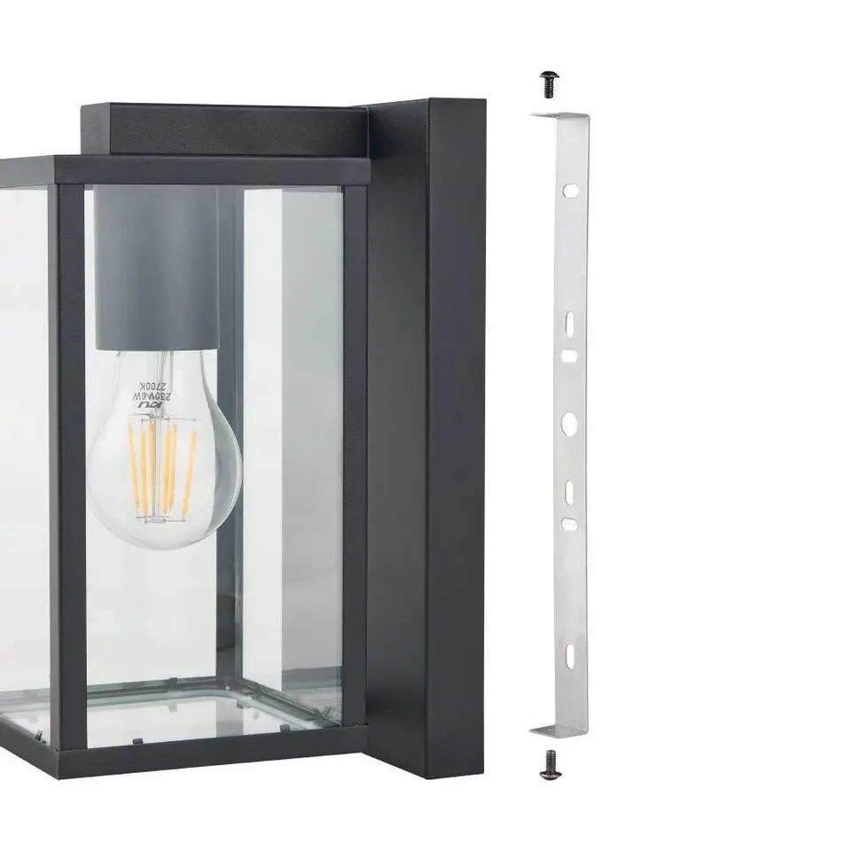 EGLOBudroneWandlampBuiten-E27-27cm-Zwart