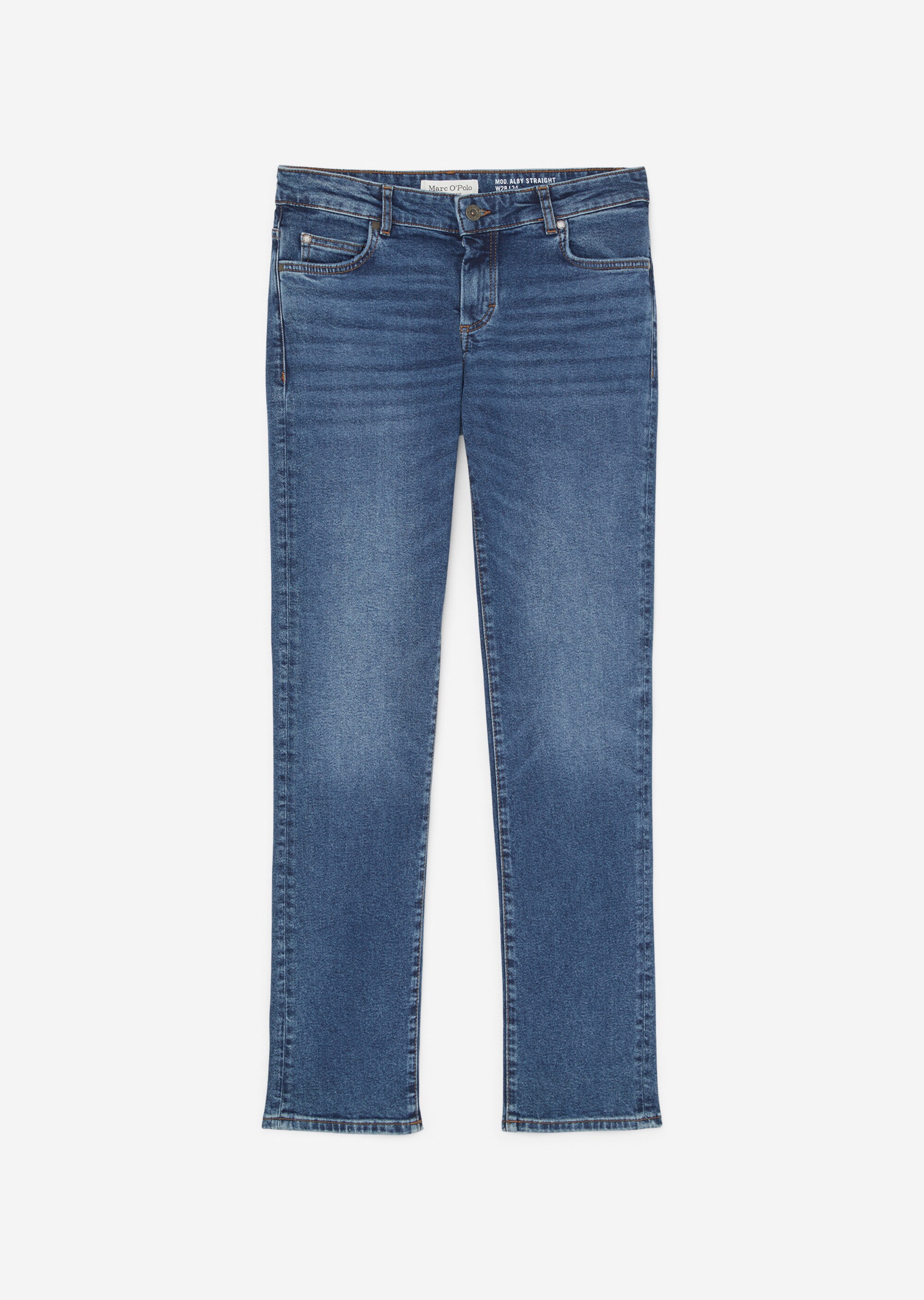 Jeans Modell ALBI straight aus Bio-Baumwolle-Mix