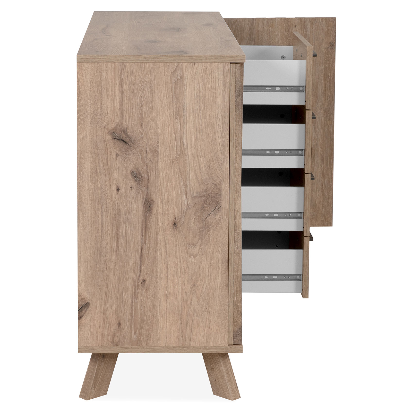 Kommode WELLINGTON - Schwedeneiche - 127 cm breit