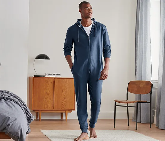 Lounge-Overall in weicher Sweat-Qualität