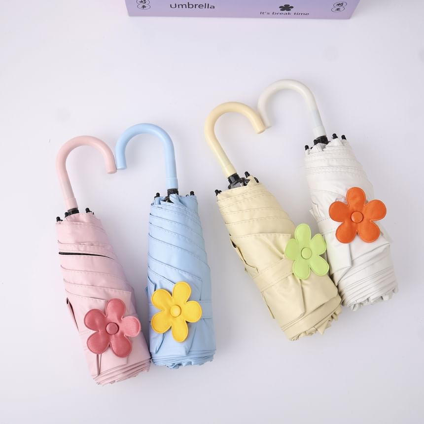 Fenmo - Compacte paraplu met bloemenmotief