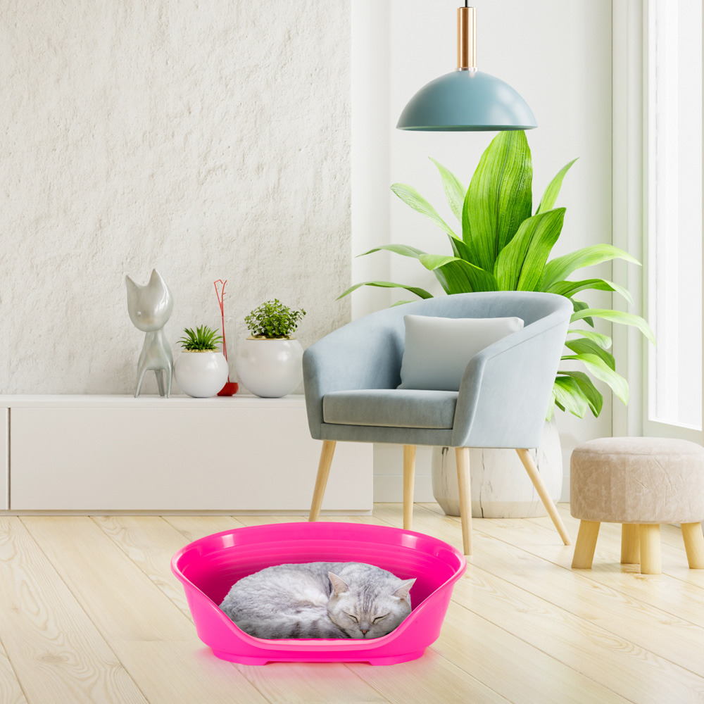 Ferplast - panier chien panier chat - lit pour chien en plastique small - 100% plastique recyclé - lit pou chat lavable -