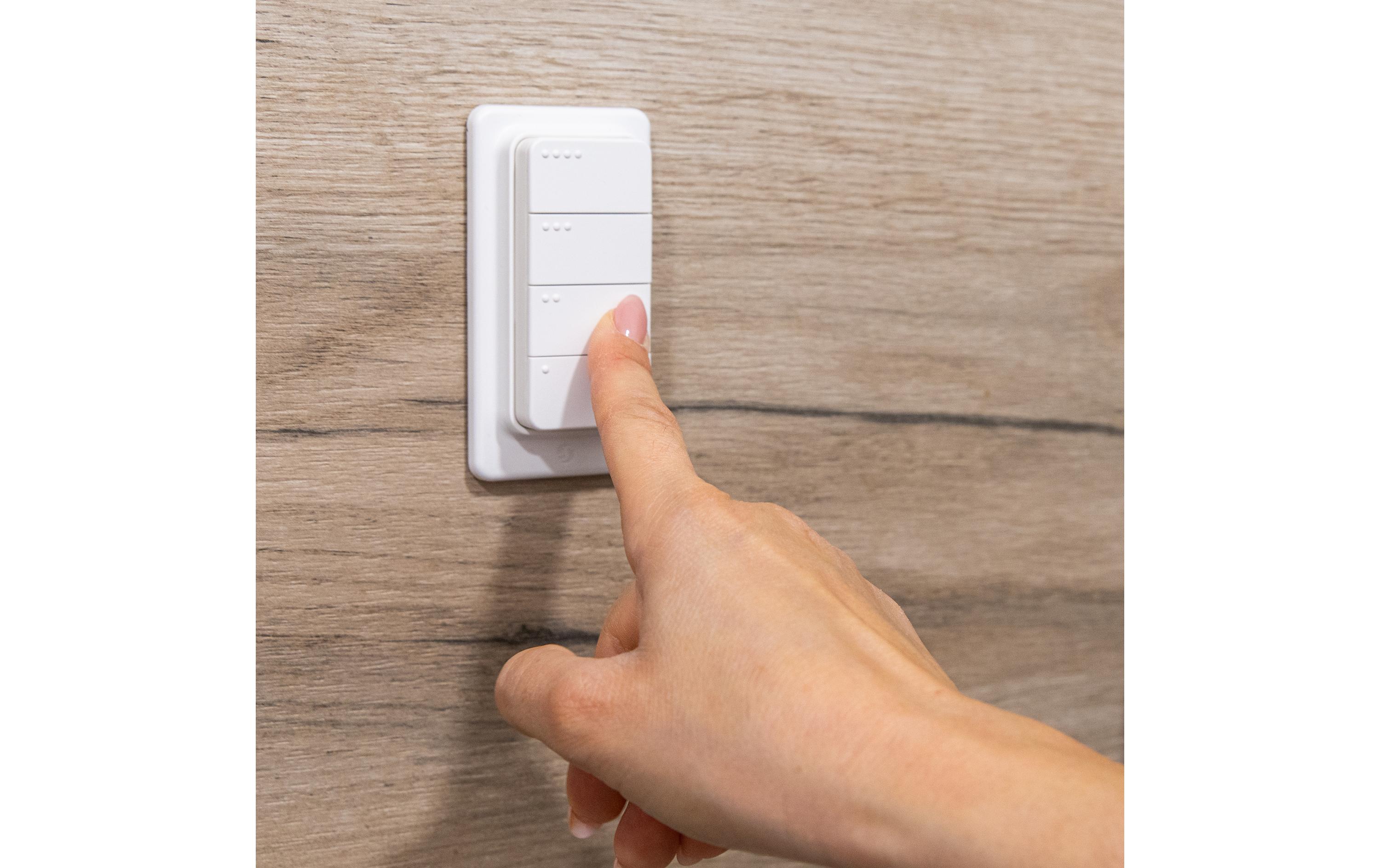 Smart Home Fernbedienung BLU RC Button 4Smarte Bluetooth-Fernbedienung mit vier Tasten