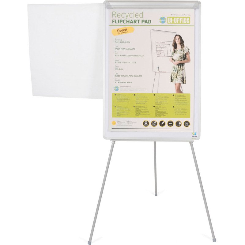 Paperboard - chevalet de conférence acier laqué bras extensibles trépied Bi Office Earth-it