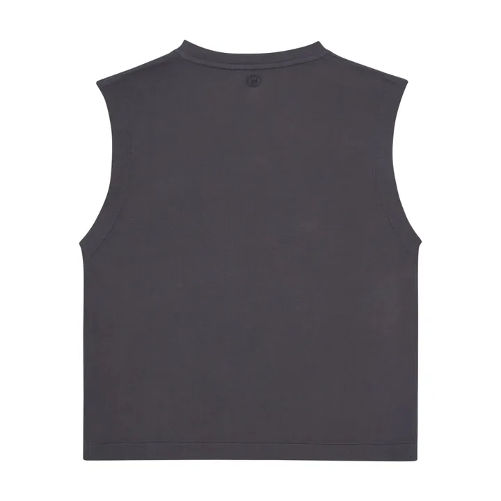 SMALLABLE BASICS T-shirts Femme Sans manches Coton Bio | Noir