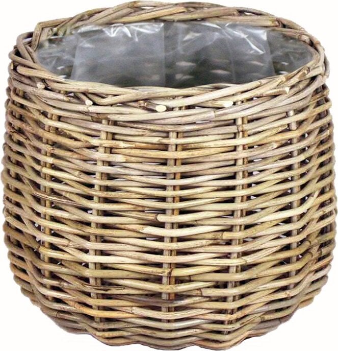 Van der Leeden plantenmand naturel / grijs D 58 H 43 cm