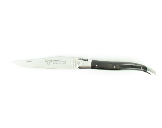 Laguiole 12 cm Croûte de Buffle - 2 mitres Couteau de poche par Laguiole en Aubrac