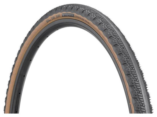 Pneu Gravel Teravail Washburn 700 mm Tubeless Ready Souple Durable Bead-to-Bead Flancs Beiges Tan