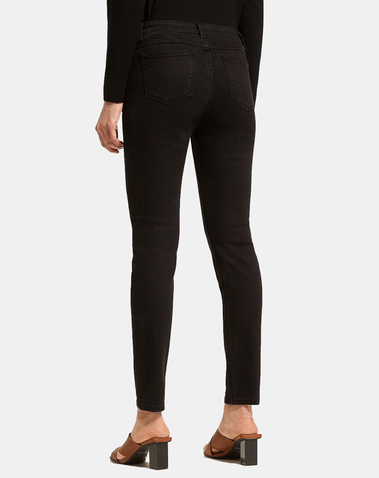 Galeries Lafayette Jean en Coton Bio Lslim noir
