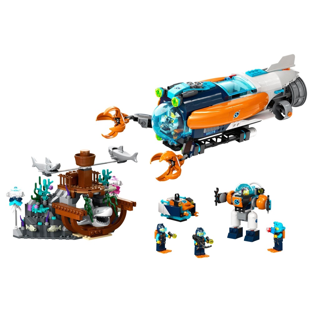 LEGO City 60379 Tiefsee-Forscher-U-Boot-Spielset Ozean-Set