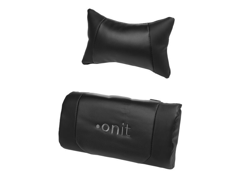 onit Ersatzkissen zu onit Gaming-Stuhl Deepblack 2-teilig Lenden- und Nackenkissen