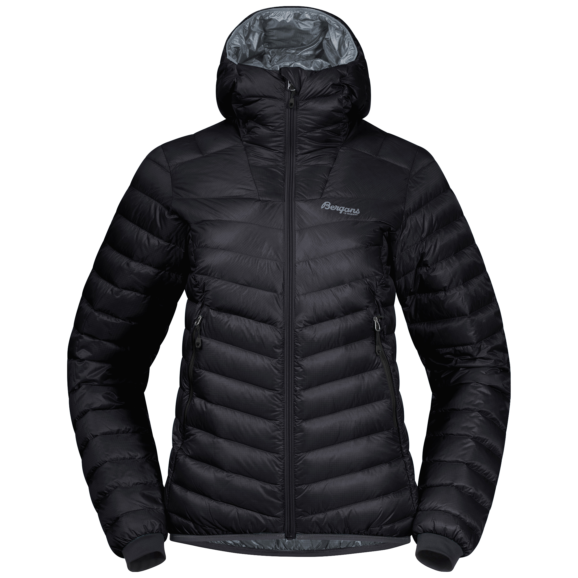 Senja Down Light Jacket w/Hood Dame Dark Shadow Grey/Husky Blue