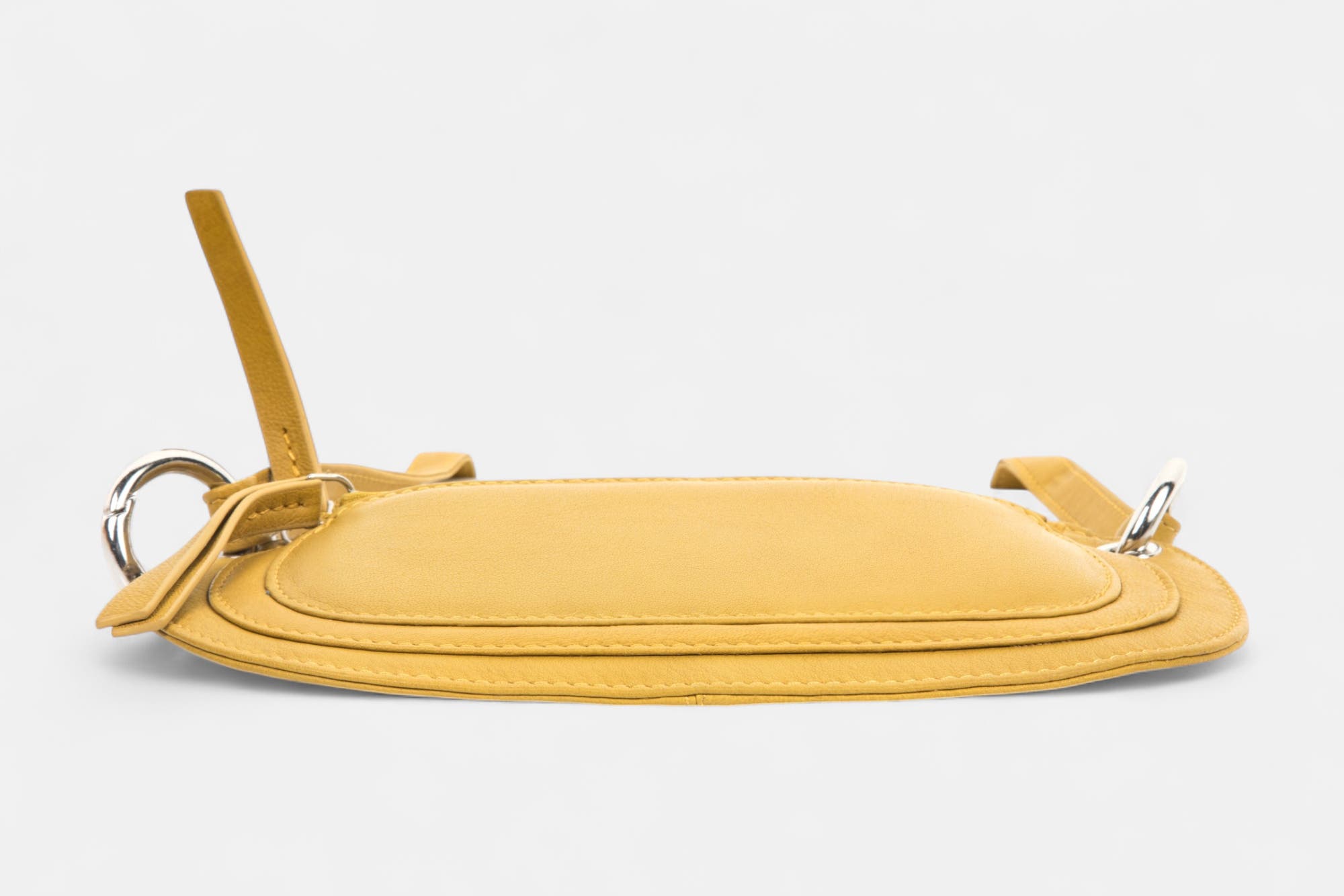 Sac bandoulière en cuir jaune
