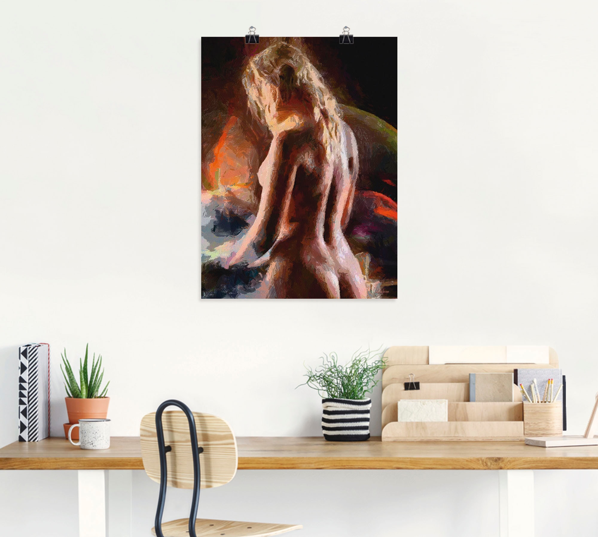 Artland Poster »Nackt von hinten« Erotische Bilder 1 Stk. tlg. als Alubild, Leinwandbild, Wandaufkleber oder Poster in versch. Grössen