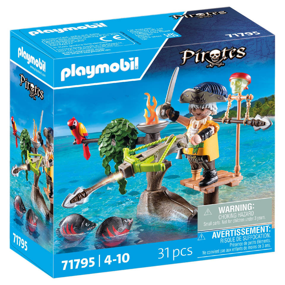 PLAYMOBIL Pirates piraat met ballista 71795