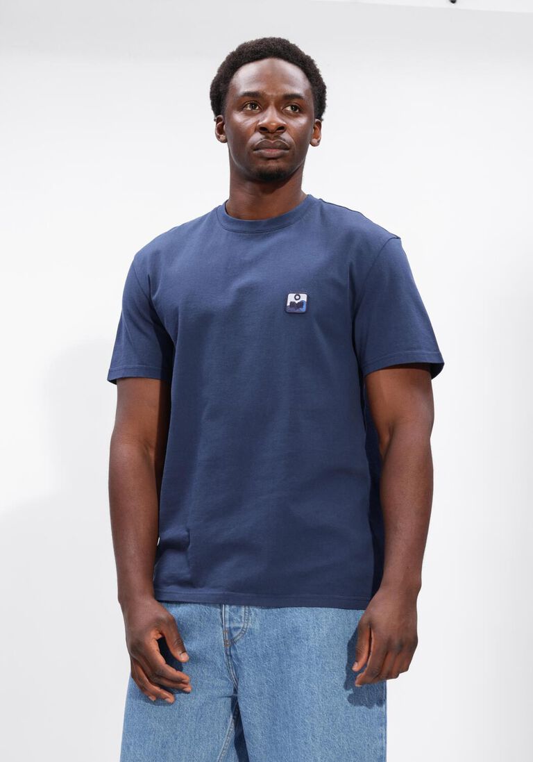 blauwe isabel marant t-shirt hugo tee shirt